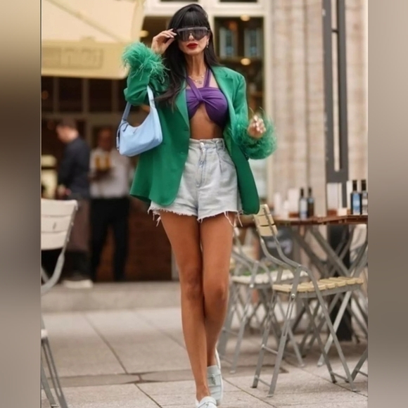 Zara Knitted Knit Halter Top Purple Medium 2488/104/611 - Picture 6 of 8